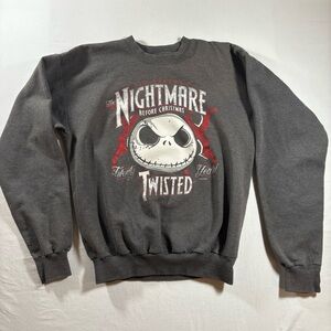 Disney Nightmare Before Christmas Jack Skellington Crewneck Sweatshirt Small